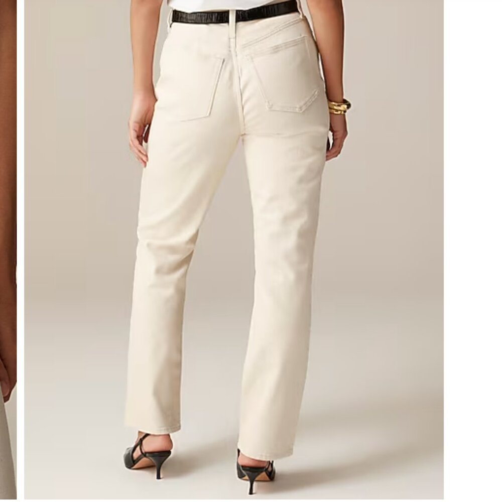 Never worn, J.Crew Classic straight jean in ecru, 27 - Picture 2 of 8